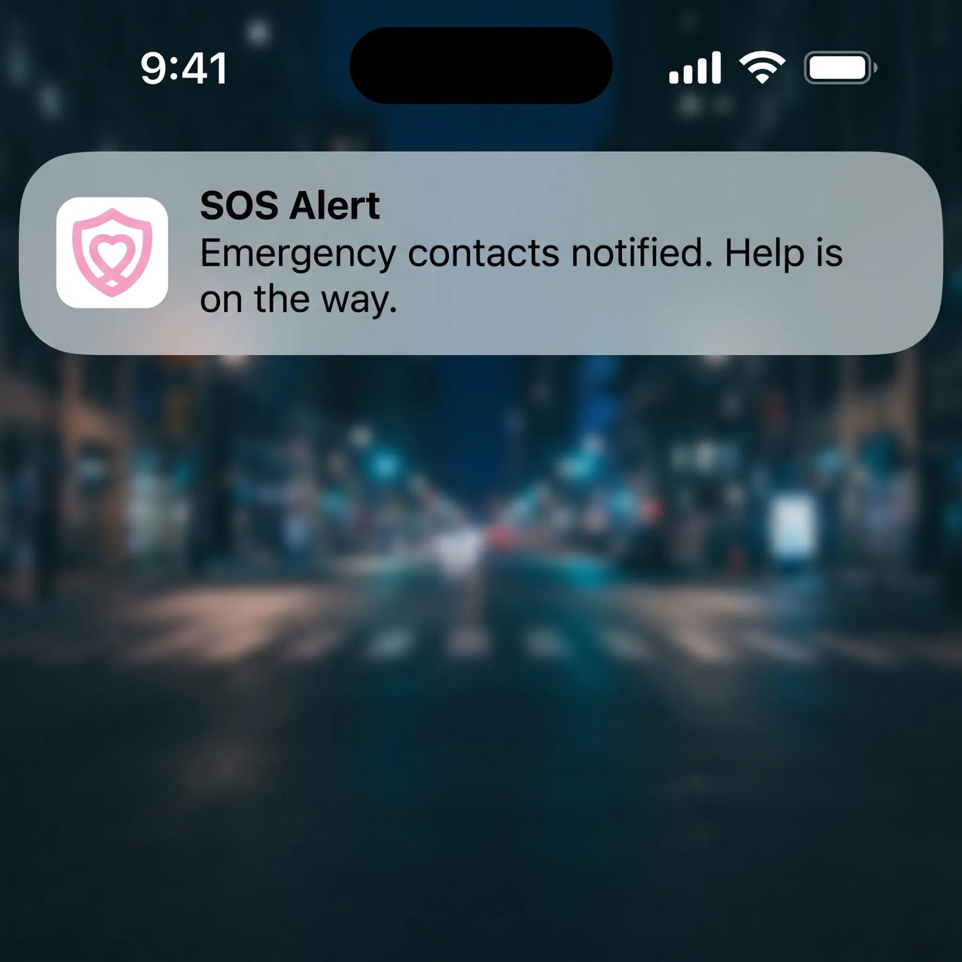 SOS App Alert + Live Location